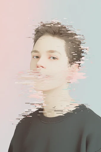 Surrealist Minimalist Fragmentation style reference image — high-contrast shadow play