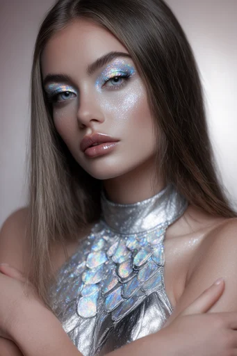 Prismatic Digital Fragmentation style reference image — prismatic light leaks