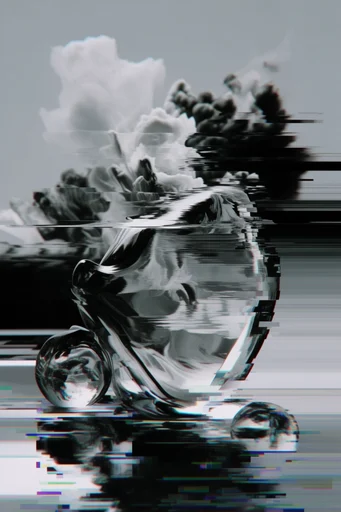 Refractive Digital Surrealism style AI image example 2