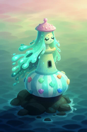 Ethereal Luminescent Fantasy style reference image — fluid organic shapes