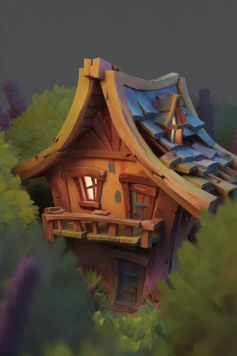 Cozy Stylized Fantasy style AI image example 4