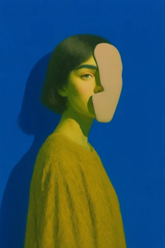Velvet Surrealist Contrast style reference image — minimalist composition