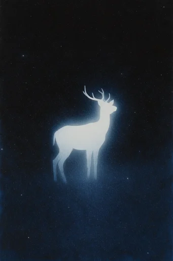 Celestial Nocturnal Minimalism style AI image example 3