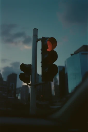 Nocturnal Twilight Melancholy style reference image — twilight blue hour