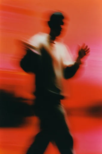 Crimson Kinetic Noir moodboard — generate AI images in this style