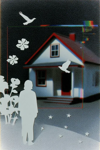 Analog Noir Glitch style reference image — CRT scanlines