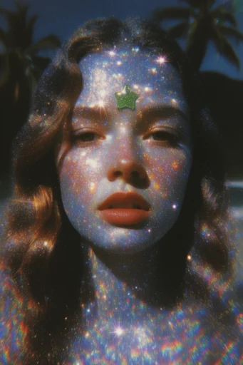 Surreal Retro-Cosmic Collage moodboard — generate AI images in this style