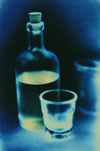 Spectral Nocturnal Luminescence style reference image — heavy film grain