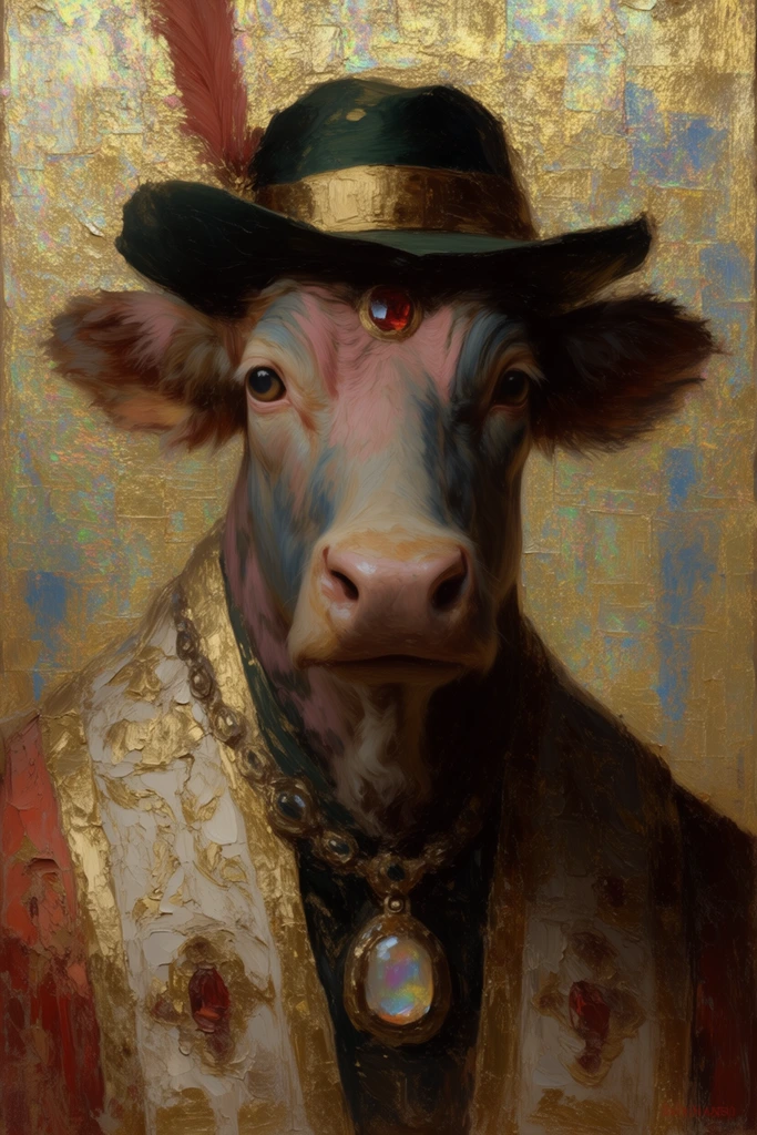 Luminous Impasto Realism style AI image example 3