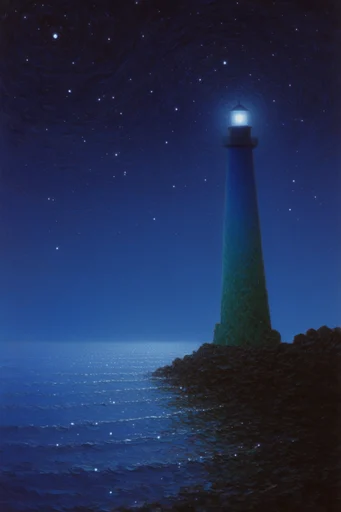 Melancholic Nocturnal Minimalism style reference image — dreamlike atmosphere