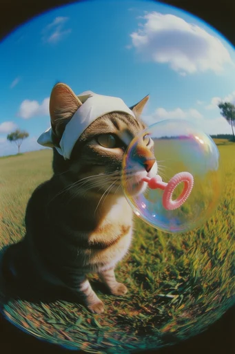 Saturated Fisheye Nostalgia style reference image — candid snapshot photography