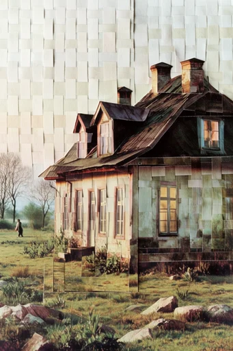 Deconstructed Analog Surrealism style AI image example 4