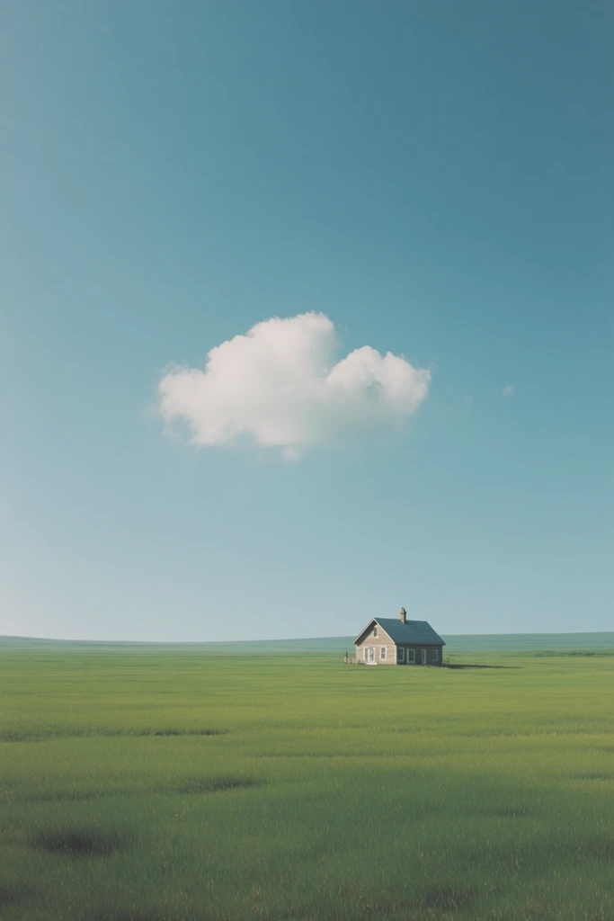 Minimalist Surreal Liminality style AI image example 2