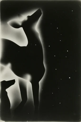 Experimental Darkroom Surrealism style AI image example 3