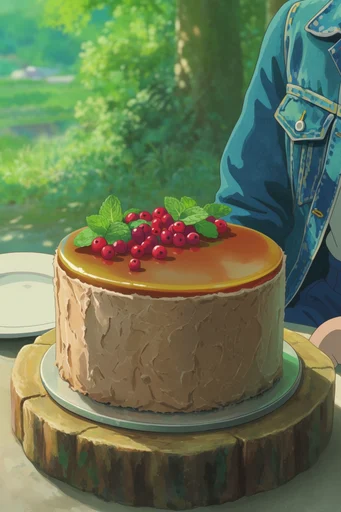 Nostalgic Ghibli Woodlands style reference image — serene nature sanctuary