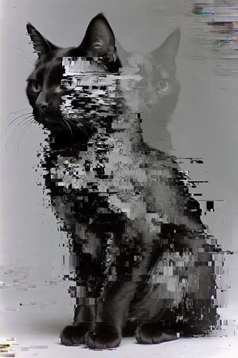 Fragmented Digital Elegance style reference image — clinical studio lighting