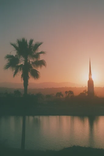 Hazy Amber Nostalgia style reference image — golden hour amber glow