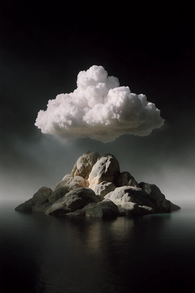 Atmospheric Brutalist Minimalism style AI image example 2