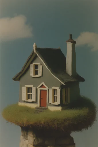 Tactile Surrealist Minimalism style AI image example 4