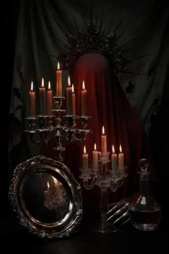 Sacred Gothic Noir style reference image — gothic opulence