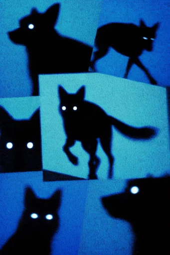 Nocturnal Cobalt Dreamscape style reference image — liminal atmosphere