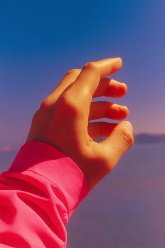 Hyper-Saturated Surreal Pop style reference image — uncanny minimalism