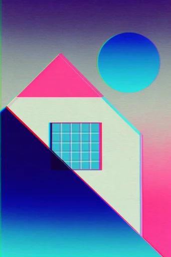 Glitch-Infused Digital Constructivism style reference image — scanline texture