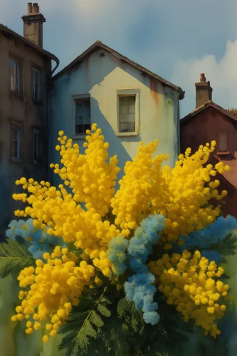 Surreal Citron Maximalism style reference image — vibrant yellow palette