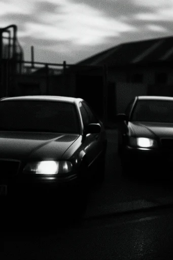 Cinematic Noir Minimalism style reference image — extreme chiaroscuro