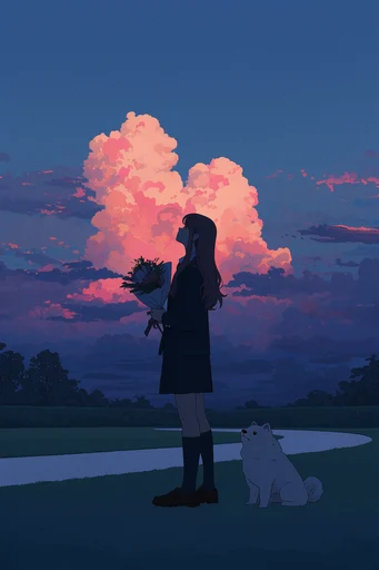 Nostalgic Twilight Anime style reference image — nostalgic atmosphere