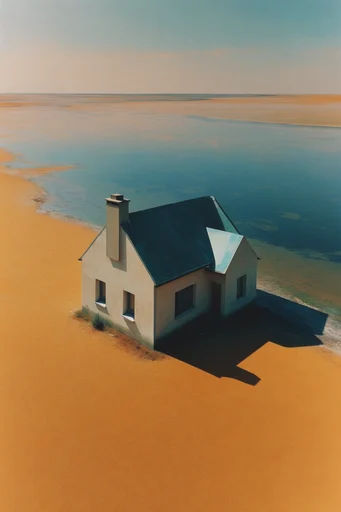 Surreal Minimalist Waterscapes style AI image example 4