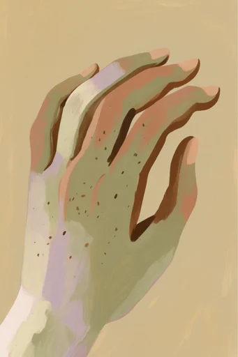 Earthy Gouache Serenity style reference image — dappled sunlight