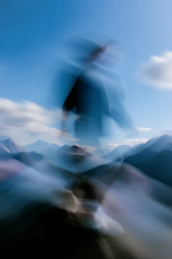 Ethereal Kinetic Cyan style reference image — long exposure