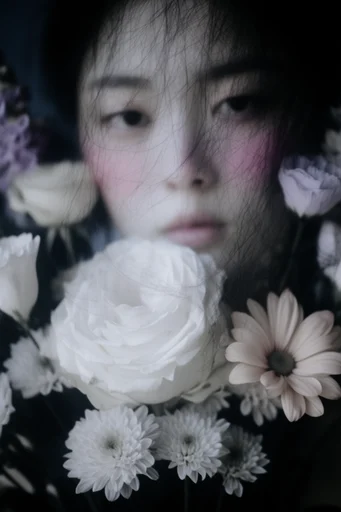 Surreal Ethereal Texture style reference image — high-fashion avant-garde