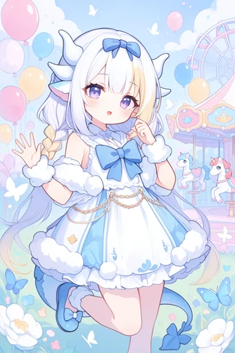 Ethereal Pastel Kawaii style reference image — shimmering expressive eyes