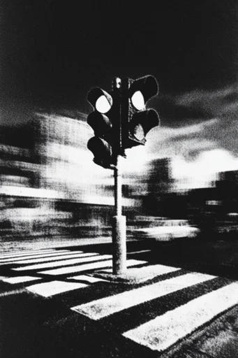 Fractured Analog Horror style reference image — heavy film grain