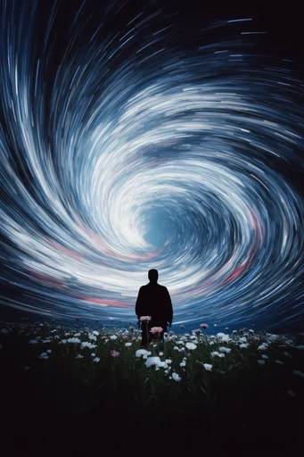 Luminous Void Minimalism style reference image — existential scale