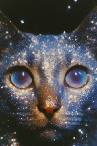 Luminous Prismatic Etherealism style reference image — cosmic stardust