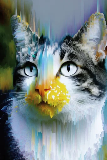 Surreal Digital Erosion style reference image — generative error