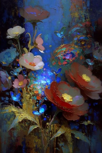Luminous Abyssal Mysticism style reference image — magical realism