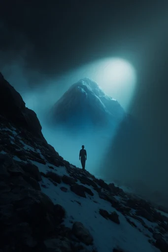 Cinematic Cyan Abyssal style reference image — cinematic cyan lighting