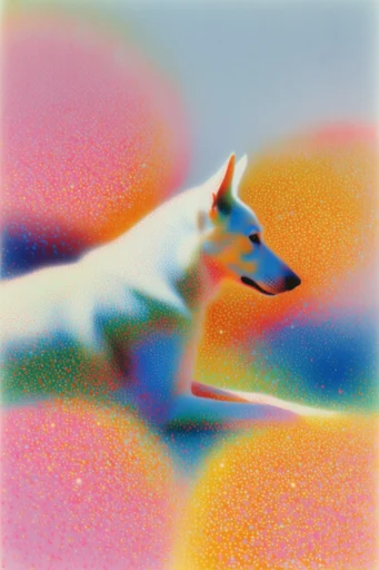 Ethereal Grain Dreamscapes style reference image — minimalist symbolic geometry