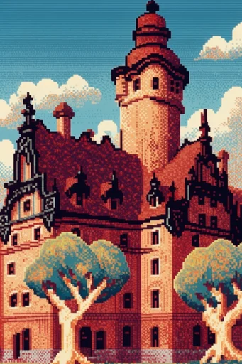 Retro-Digital Mythic Impressionism style AI image example 4