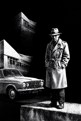 Monochrome Surrealist Noir style reference image — surrealist monochrome collage