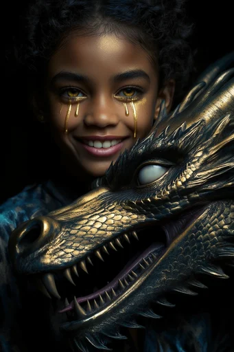 Gilded Obsidian Chiaroscuro style reference image — high-contrast editorial portrait