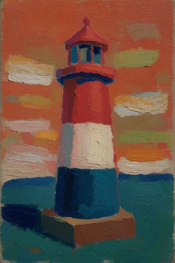 Tactile Fauvist Expressionism style reference image — naive art style
