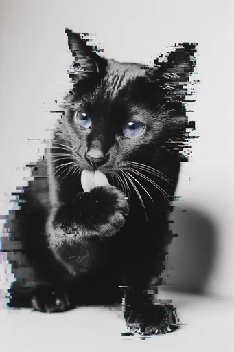 Monochrome Glitch Archive style reference image — vintage daguerreotype texture