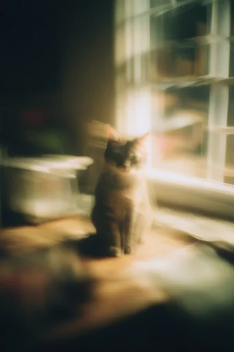 Nocturnal Motion Haze style reference image — high contrast chiaroscuro