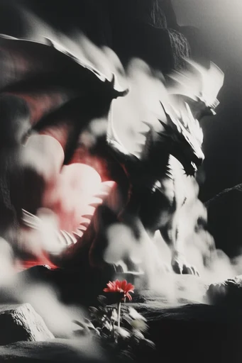 Kinetic Spectral Noir style reference image — ethereal spectral distortion