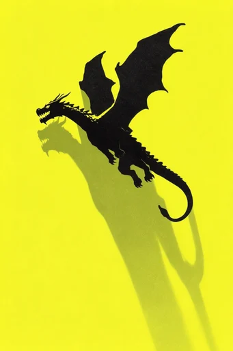 Graphic Minimalist Serigraph style reference image — high contrast silhouette